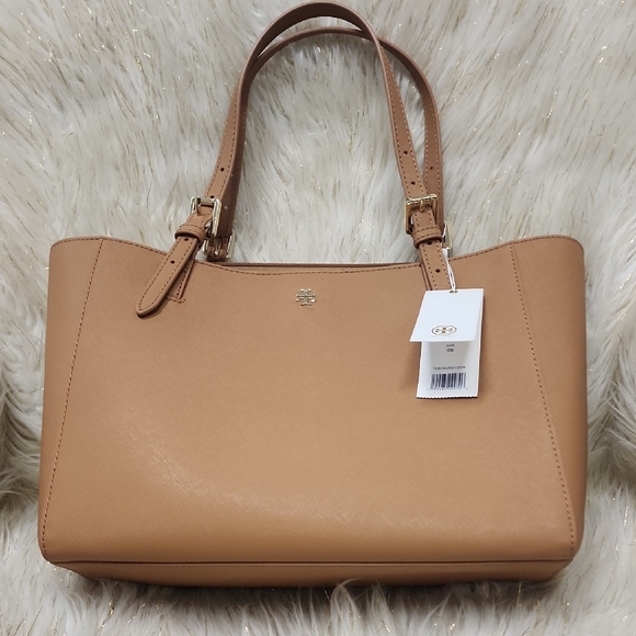 Tory Burch Emerson Buckle Tote Cardamom with Beauty Set - Picture 1 of 8